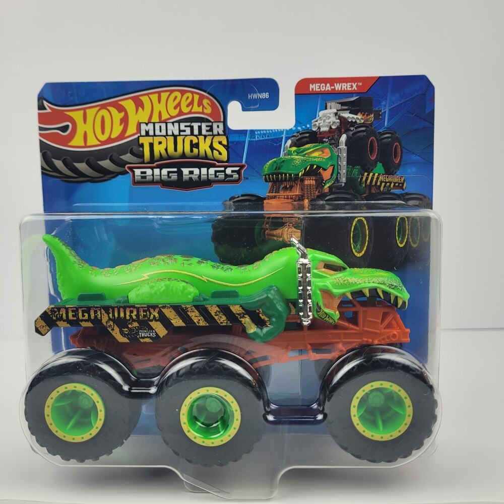 Hot Wheels Monster Trucks Big Rigs Mega-Wrex 6 Wheel 1:64 Diecast Tow Truck